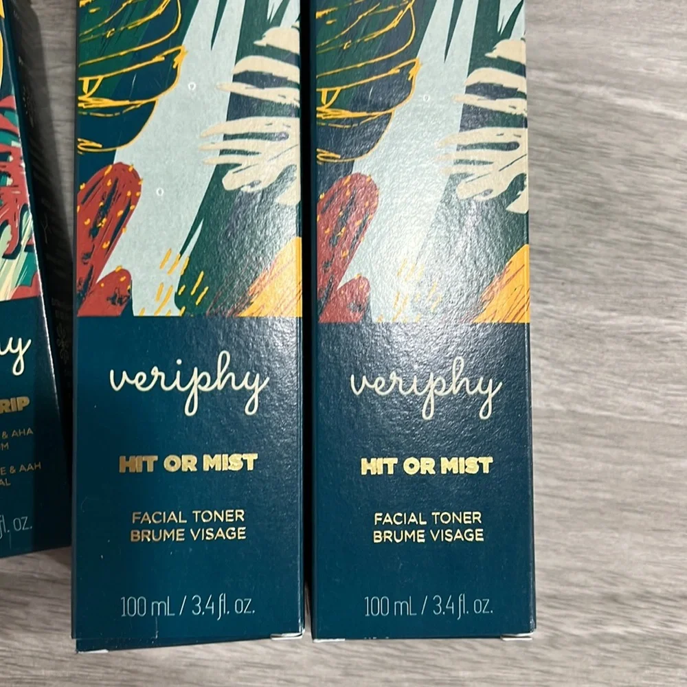 4 pc Veriphy Hit or Mist Facial Toner and moisturizer